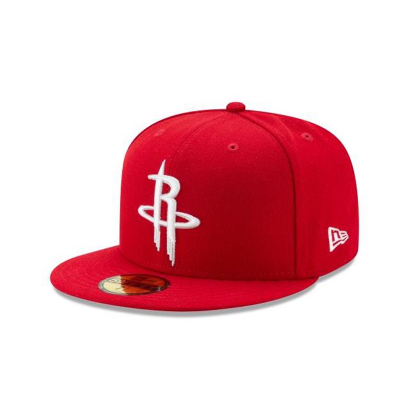 NBA Houston Rockets Team Color 59Fifty Fitted (YOR3418) - Red New Era Caps